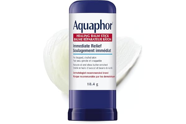 Aquaphor Healing Balm Stick for Chapped, Chafed Skin, Enriched with Avocado Oil and Shea Butter, No-Mess Application Perfect