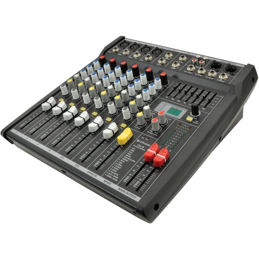 Citronic CSL Range | Compact Mixing Consoles with Effects | 8 Inputs