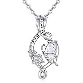 HKPATOP Dog Paw/Dragonfly/Hummingbird/Butterfly Necklace 925 Sterling Silver Infinity Pendant Memorial Jewelry Gifts for Women Wife Mom Birthday Mothers Day