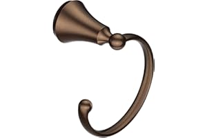 Moen YB5286ORB Wynford Bathroom Hand Towel Ring, 5.43 x 3.90 x 5.43 inches, Oil Rubbed Bronze , Oil-rubbed Bronze