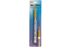 Uchida 120-C-GLD Marvy Deco Color Liquid Extra Fine Paint Marker, Gold