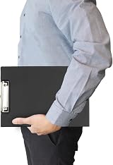 Rapesco Foldover Clipboard with Pocket A4+ Black VFDCB0B3 view 4