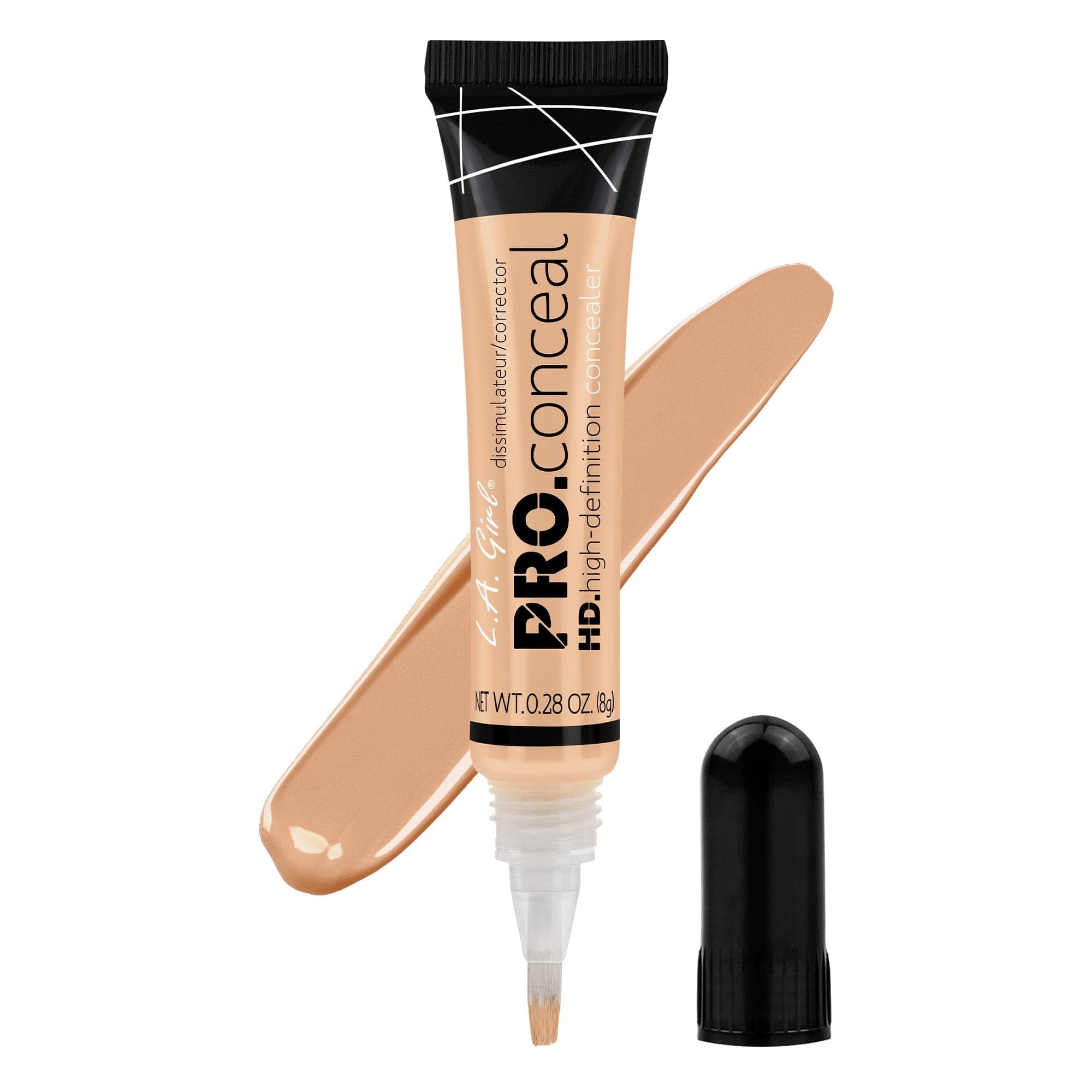 L.A. Girl PRO.Conceal HD High Definition Concealer, Bisque 8g - Creamy Blendable Formula for Flawless Coverage, Colour Correcting & Highlighting
