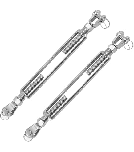 Premium 2 Pack 3/8"x11.4" Ultra Durable Jaw And Jaw Turnbuckle 1200 Lbs Worki - View #7