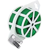 Shintop 328 Feet Garden Plant Twist Tie with Cutter for Gardening, Home, Office (Green)