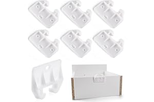 Plastic Drawer Guides, 8 Pcs Cabinet Drawer Slide Parts, Furniture Replacement Slides Parts for Dresser, Cabinet, Closet, Dra