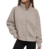 Trendy Queen Womens Sweatshirts Zip Up Hoodies Cropped Crewneck Pullover Casual Jackets Y2k Clothes Fall Fashion Outfits 2025