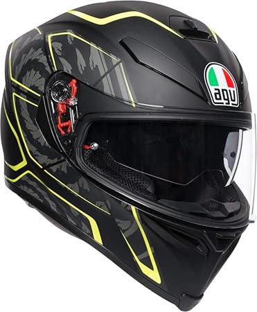 AGV K-5 S Tornado Integralhelm Schwarz/Gelb L (59/60)
