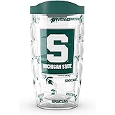 Tervis Michigan State Spartans - Overtime Made in USA Double Walled Insulated Tumbler Travel Cup Keeps Drinks Cold & Hot, 10oz, Classic