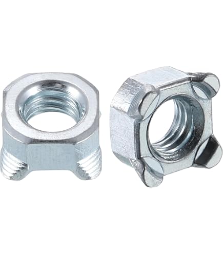 24-Pack M6x12mm 4-Prong T-Nuts - Carbon Steel Threaded Inserts For Wood Furniture & DIY Projects