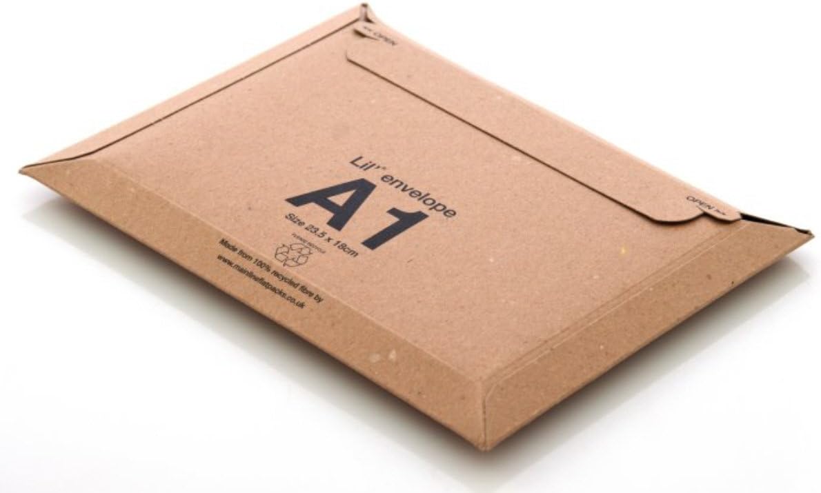 250 LIL 'A1' Peel + Seal Strong Board Envelopes Size 235 x 180mm / 9.25