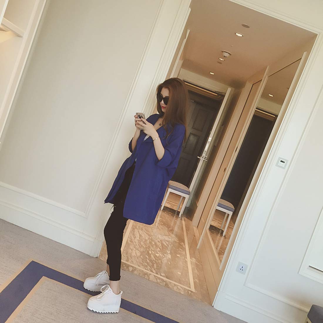 loveapple casual midi-long coat blazer jacket