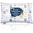 Toddler Pillow with Pillowcase - 13X18 Soft Organic Cotton Baby Pillows for Sleeping - Machine Washable - Toddlers, Kids, Boy