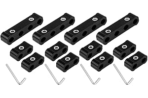 Aitruman Spark Plug Wire Separator Divider Kit for 8mm 9mm 10mm, Fixed and Organized Engine Wires - Black 12PCS