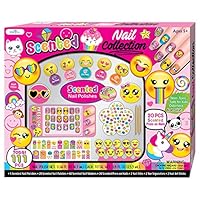 SMITCO Kids Nail Polish Kit - Non-Toxic Peel Off Gift Sets for Girls Ages 3 to 10 Years Old - Includes Everything for Toddler or Children Spa Manicure and Pedicure - Nail Art Decals, Press On Nails