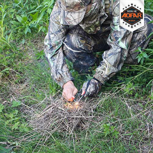 AOFAR Fire Starter AF381 Plus Fire Steel 5in1 for Camping, Hiking