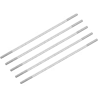 METALLIXITY Double Ended Stud Screws (M6 Thread 170mm Length) 5pcs, 304 Stainless Steel Dual Threaded Rod Bolts - for House M