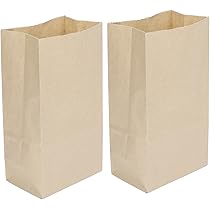 Amazon.com: Food Paper Bag, Kraft Paper Bag Disposable Tear Resistant 100 Pieces Microwave Safe For Burgers 180x90x55mm : Industrial & Scientific