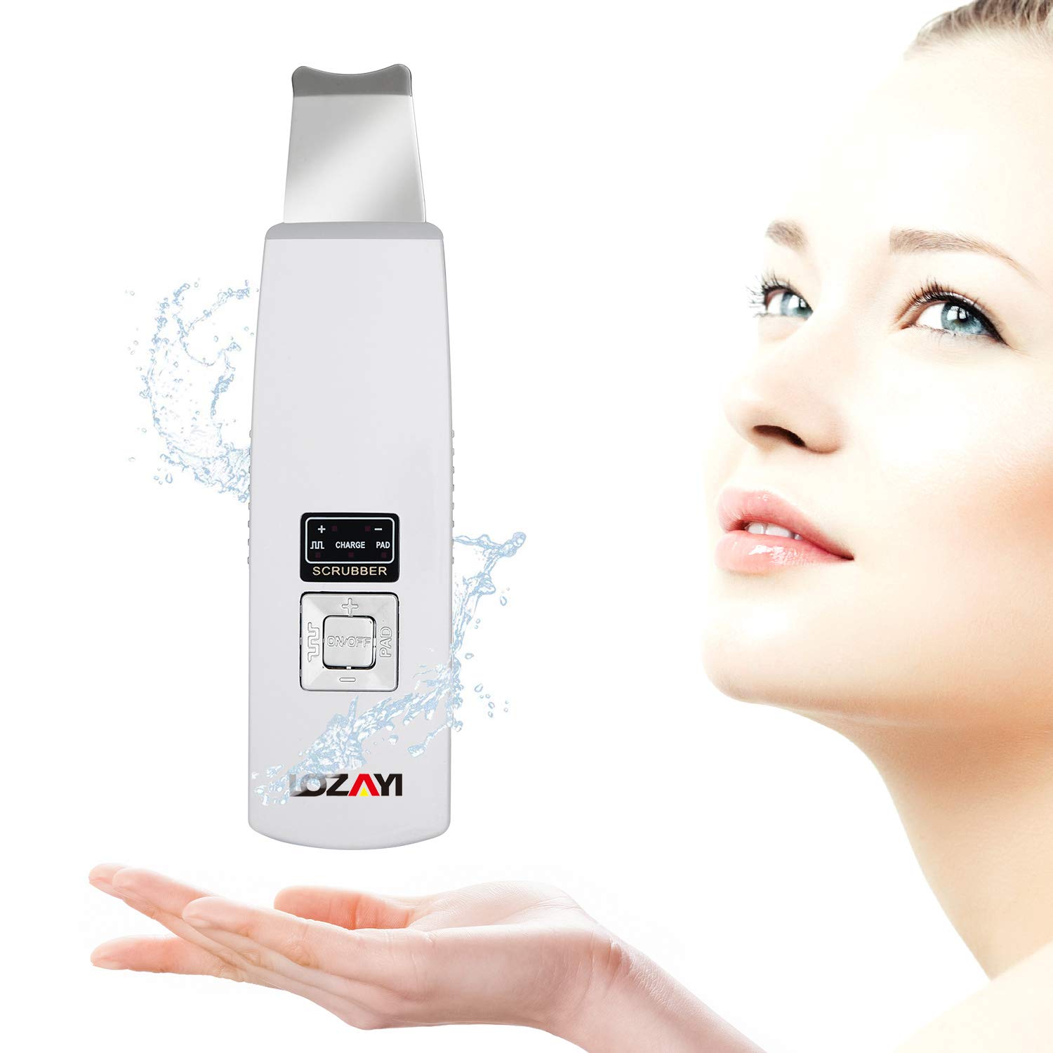 Amazon Com Skin Scrubber Lozayi Portable Exfoliator Blackhead Remover Face Skin Spatula Cutin Peeling Instrument Comedones Extractor Pimple Cleanser Rechargeable For Pore Deep Cleansing And Facial Lifting Tool Beauty