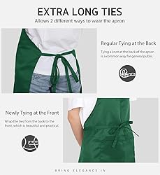 Syntus 2 Pack Adjustable Bib Apron Waterdrop