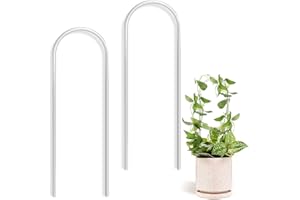 EGOMYRON 2 Pack Thickened U-Shaped Acrylic Trellis for Indoor & Outdoor Plants, Perfect for Potted Houseplants