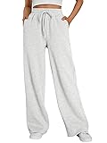 Trendy Queen Womens Wide Leg Sweatpants High