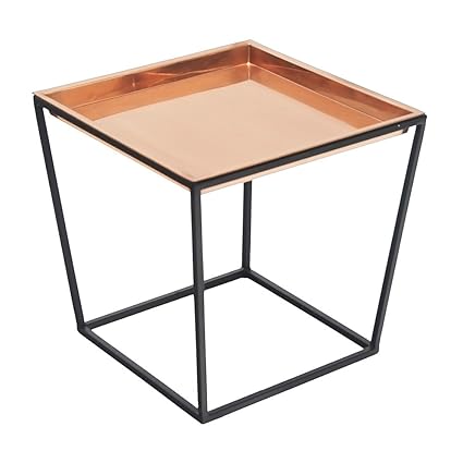 Achla Designs Arne Plant Stand, 14 H with Copper Tray