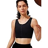 PRGTB Chest Binder Transgender FTM Half Zip Up Breast Binder Compression Bra