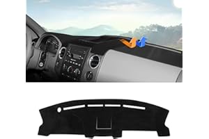 Autorder Dashboard Cover Mat for Ford F150 2004 2005 2006 2007 2008 Accessories Dash Cover Upgrade Velvet Dash Mat Sunshade Glare UV Rays Protector