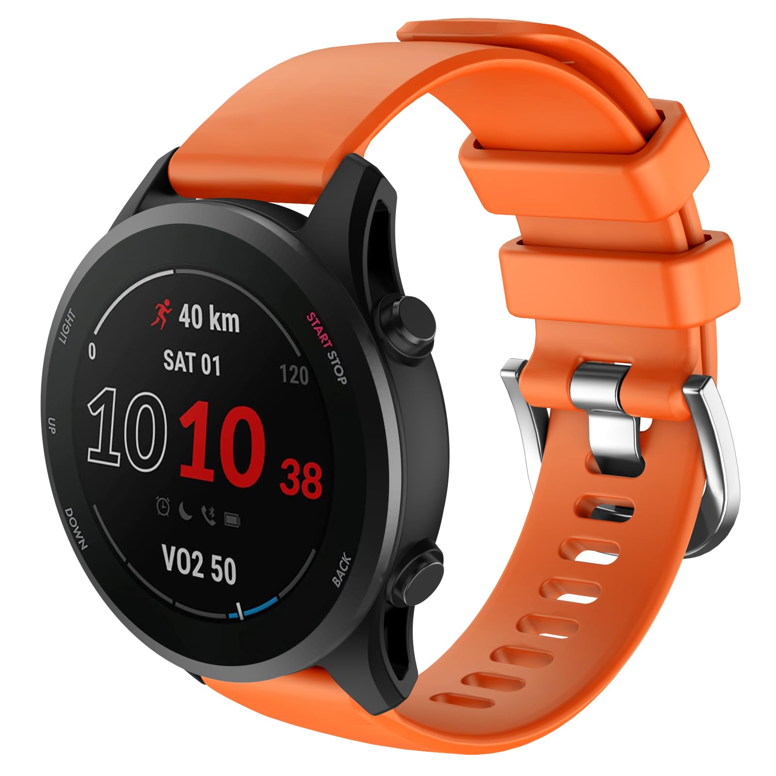 ISABAKE Strap for Forerunner 158/165/245/645 Music, 20mm Silicone Quick Release Watch Band for Vivoactive 3/Vivomove HR/Venu Sq