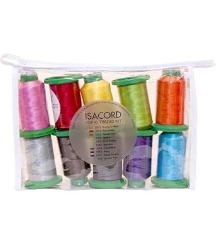 Filo Isacord Basic - 12 Bobine Da 1000m, Poliestere Per Ricamo - Foto 10