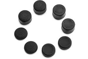 Pandaren Pack of 8 pcs Thumb Grip Thumbstick for PS5, PS2, PS3, PS4 Xbox 360, Wii U Controller (not for Xbox One Controller)