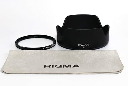 Amazon Pro Rigma Canon Eos Kiss M M6 M5 Ef M18 150mm Is Stm レンズキット用 互換 レンズフード Uvレンズ保護フィルター 2点セット 逆さ付け対応 Ew 60f 互換フード レンズフード 通販