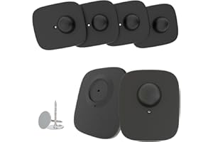 AOEEKI Clothes Anti-Theft Security Tags, 8.2mhz System Chip-Matched Retail Security System Sensors, Square Hard Clothes Tags (Black)