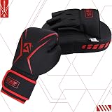 AQF Boxing Gloves and Pads Set Adults Kids Curved Focus Pads MMA Muay Thai view 5