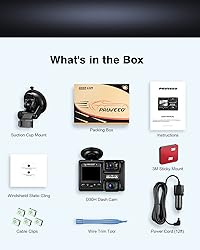PRUVEEO Dash Cam, Front and Inside 1080P Dual FHD