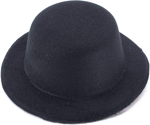 black and white hats and fascinators