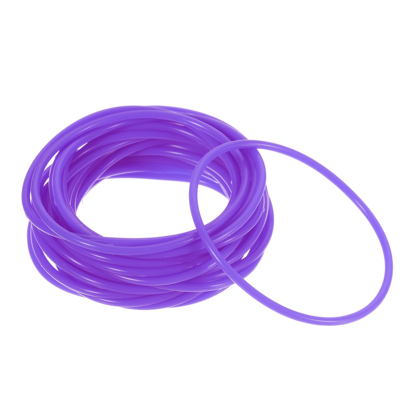 PATIKIL Silicone Jelly Bracelets, 60 Pack Rainbow Glow Rubber Bracelets 80s Neon Stretchy Wristband for Party Favor Adults Teen Sports Team Games, Purple