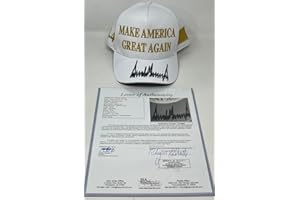 Donald Trump Autograph Signature MAGA Make America Great Again Cap JSA Authentic