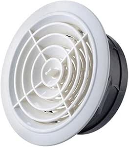 75 mm redondo color blanco techo de purga de aire Difusor de registro