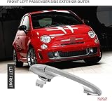 Hoypeyfiy Left Passenger Door Handle Fiat 500 2007-2015 Chrome view 7