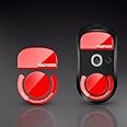 TALONGAMES Curved Edges Ultra Strong Glass Mouse Feet Skates Compatible with Logitech G Pro X Superlight Gaming Mouse Feet Replacement,Super Smooth Glide Fast and Durable Sole (Red)