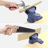Housolution Universal Table Vise 3 Inch 360° Swivel Base Bench Clamp Black view 8