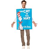 InSpirit Designs Dr. Seuss The Cat in the Hat Adult Book Cover Costume | Officially licensed | Dr. Seuss Outfit