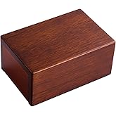 PCS Cremation Urns for Ashes, Pet Memorial Funeral Urns Box,Wooden Decorative Urn for Dog Cat,Cremation Keepsake Burial Ash Box - S (6 x 4 x 2.75'')