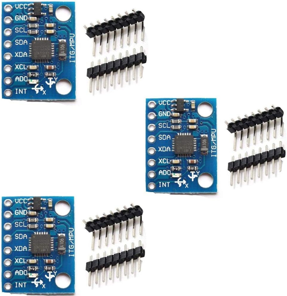 Hailege MPU-6050 3 Axis Accelerometer Gyroscope Module 6 DOF I2C (3 pcs)
