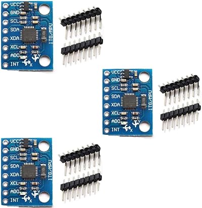 Hailege MPU-6050 3 Axis Accelerometer Gyroscope Module 6 DOF I2C (3 pcs)