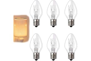 15WE12 15 Watt Light Bulbs Replacement for Scentsy - Plug in Nightlight Warmer Wax Diffuser C7 Replacement Bulbs 15W 120 Volt