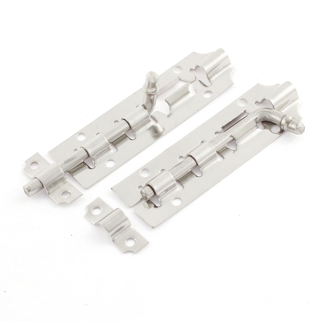 Sourcingmap 4 Inch Long Stainless Steel Door Latch Slide Lock Barrel Bolt 2 Pcs