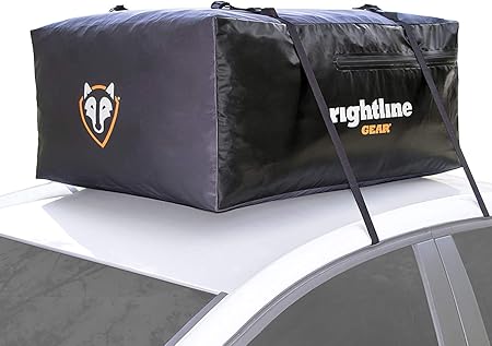Amazon ルーフボックス ルーフレール不要 完全防水 ルーフバッグ 280l 大容量 Rightline Gear ライトライン キャンプやアウトドアの荷物に サイズにたためる Mサイズ ブラック 車 バイク 車 バイク